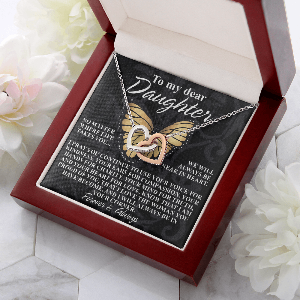 To My Dear Daughter Necklace, Necklace For Daughter From Mom, Graduation Gift For Daughter, Necklace For My Daughter