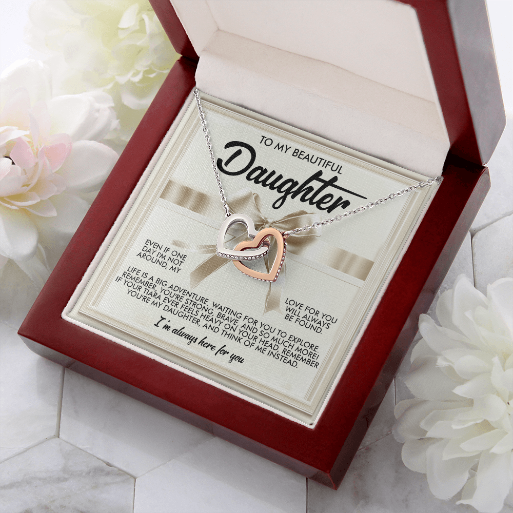 To My Beautiful Daughter Necklace, Beautiful Gift For Daughter From Dad Never Forget That I Love You Necklace,