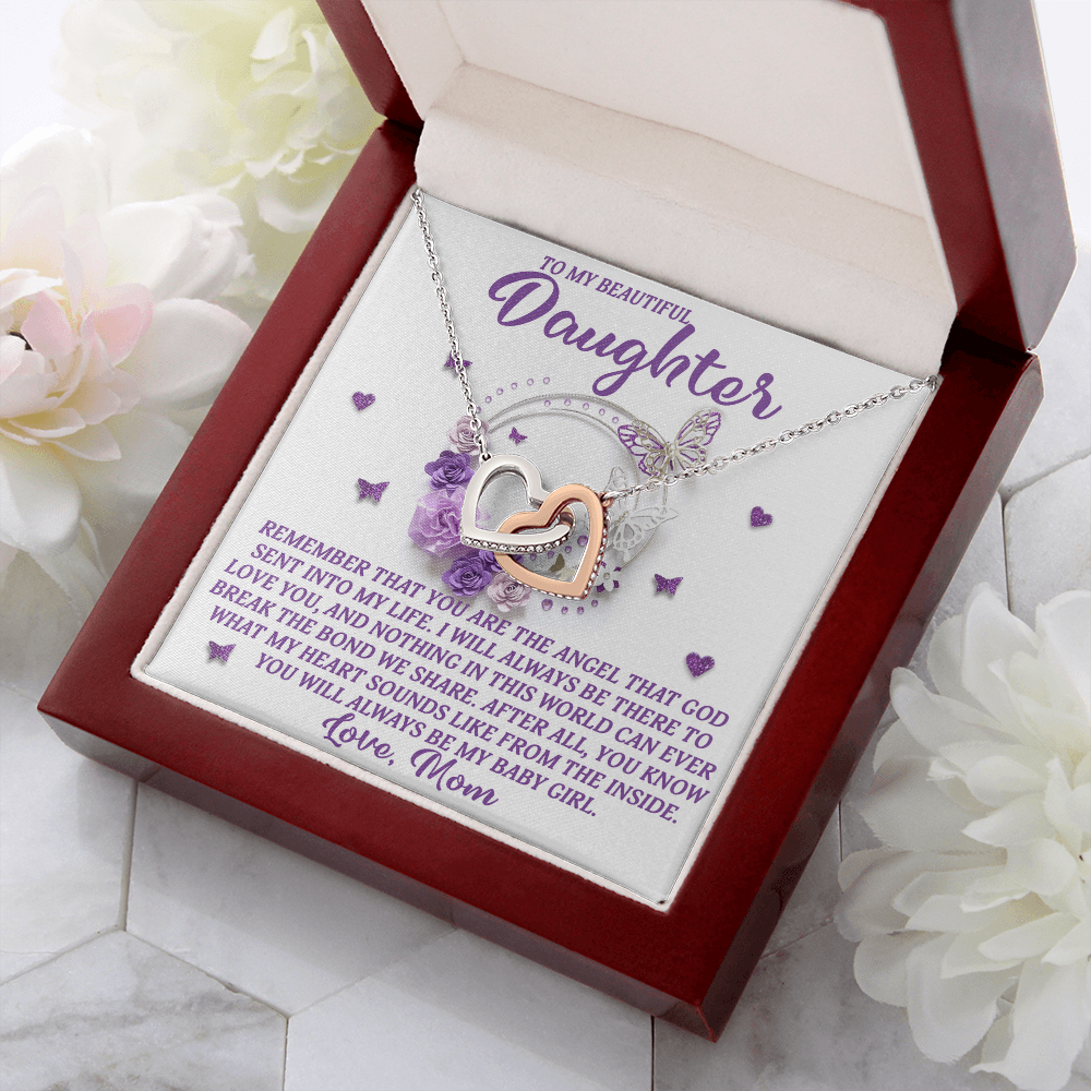 To My Beautiful Daughter Necklace, To My Daughter From Mom, Matching Necklaces For Mom And Daughter, My Daughter Necklace From Mom
