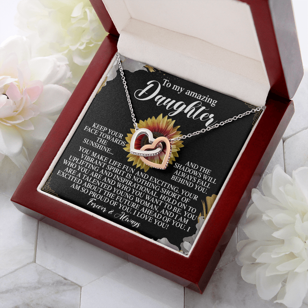 To My Amazing Daughter Necklace, Daughter Necklaces From Mom, Daughter Birthday Gifts From Mom, Daughter Necklace From Mom And Dad