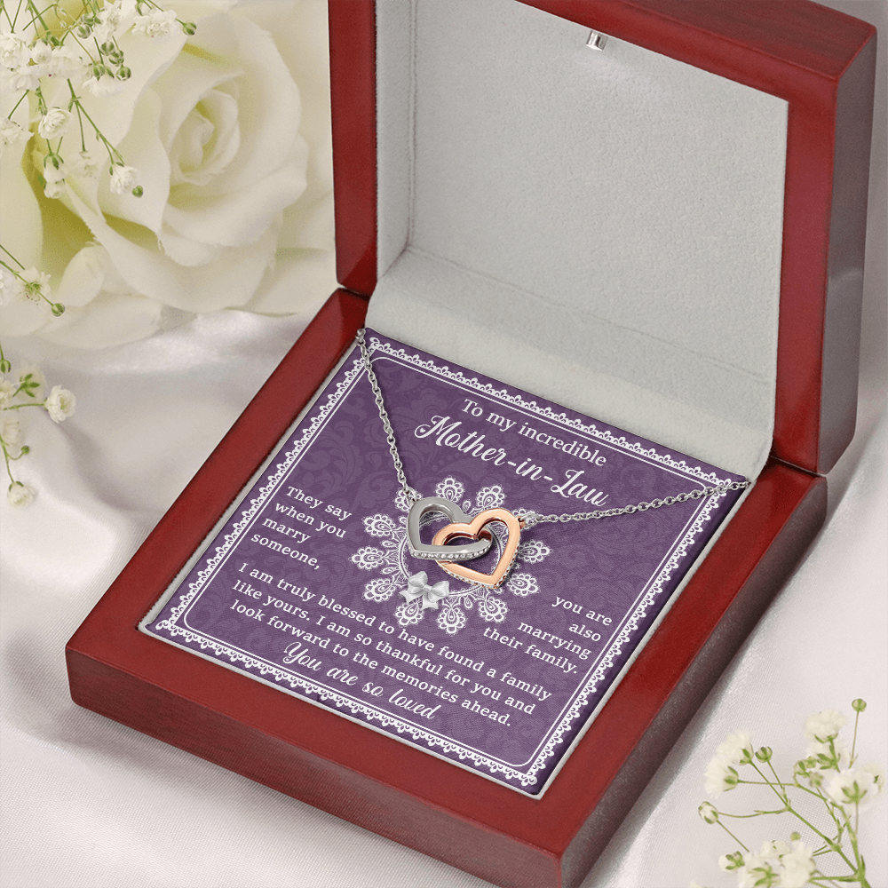 To My Partner's Mom Necklace, To My Mother In Law On My Wedding Day, Things For Mother In Laws, Sentimental Gifts For Mother In Law