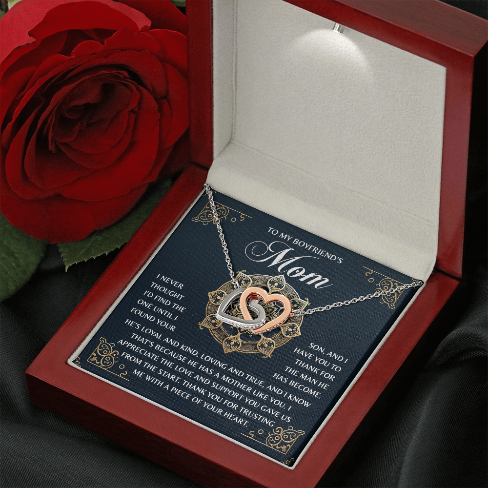 To My Boyrfriend's Mom Necklace, Boyfriends Mom Mothers Day Gift, Christmas Presents For Bf Mom, Christmas Gifts For Bfs Mom