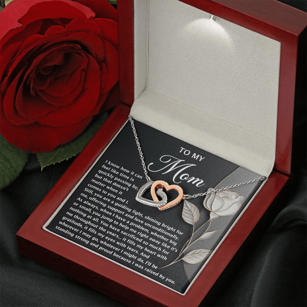 To My Mom Necklace, Message Card Birthday Necklace, Mom Gift Sterling Silver Necklace, Mothers Day Necklace Mom