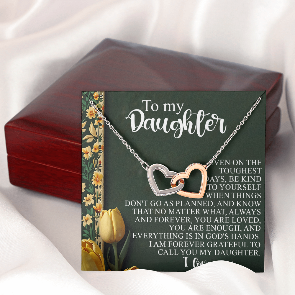 To My Daughter Necklace, Valentine For Adult Daughter, Daughters Necklace From Dad, To My Badass Daughter Necklace From Dad