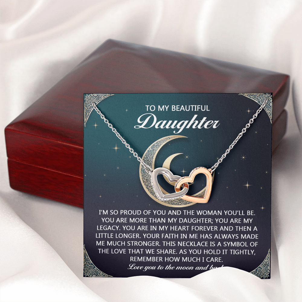 To My Beautiful Daughter Necklace, For My Daughter Necklace, Daughter Gifts From Mom, For My Daughter From Mom