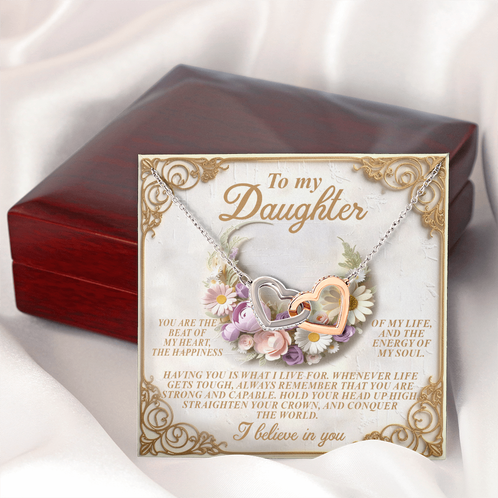To My Daughter Necklace , Necklaces For Daughter From Dad, Mom To Daughter Gifts Unique Gifts, To My Daughter From Dad