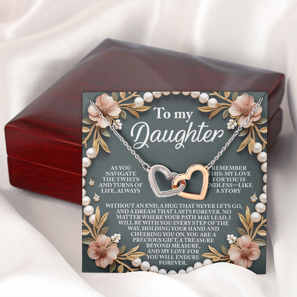 To My Daughter Necklace, For My Daughter From Dad, To My Daughter Necklace From Mom, To My Daughter Necklace From Dad