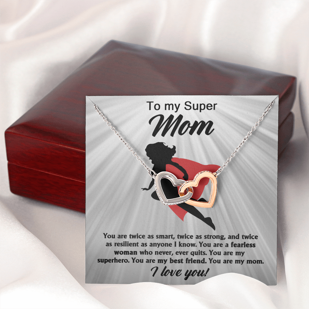 To My Super Mom Necklace, Gifts For Mom Necklace, Momma Necklaces For Women, Gifts From Daughter To Mom, Gifts For Moms From Kids