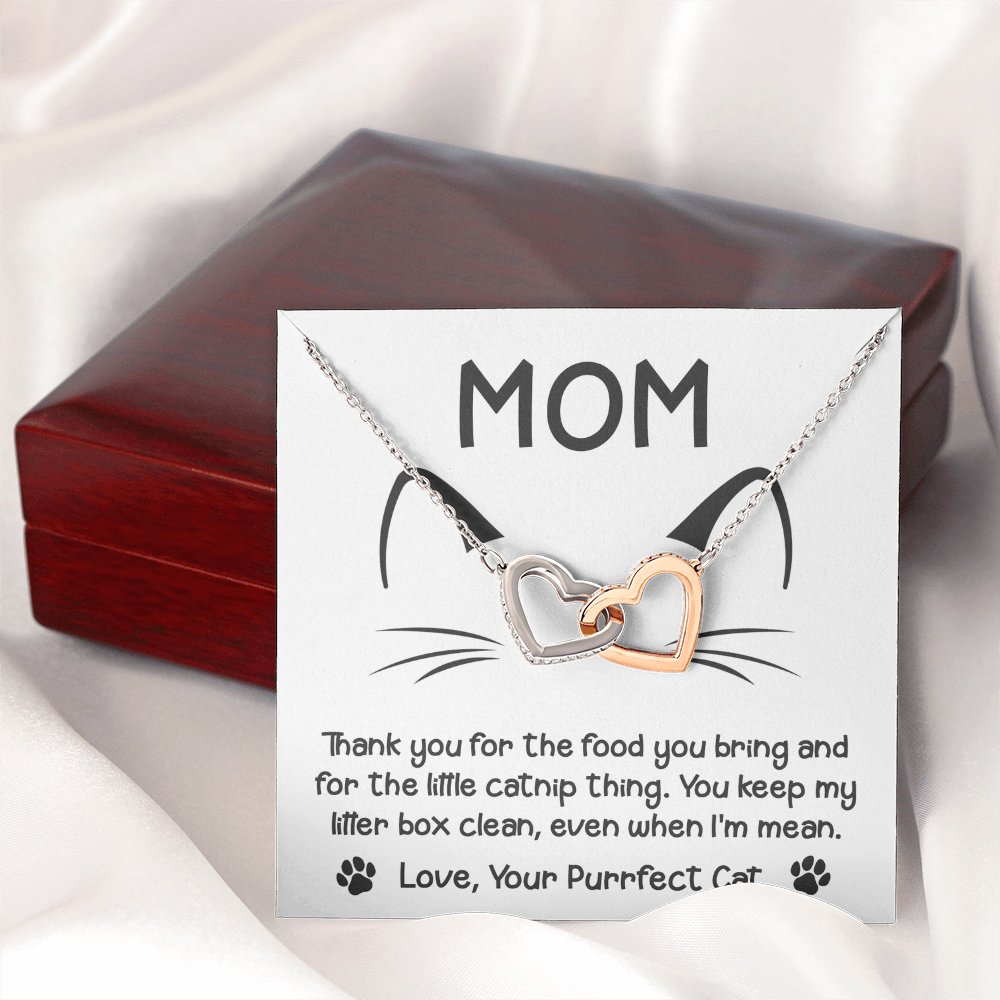 To My Mom Necklace, Message Card Necklace Gift To Mom, Gifts For Your Mom From Daughter, Gifts For Moms From Daughters