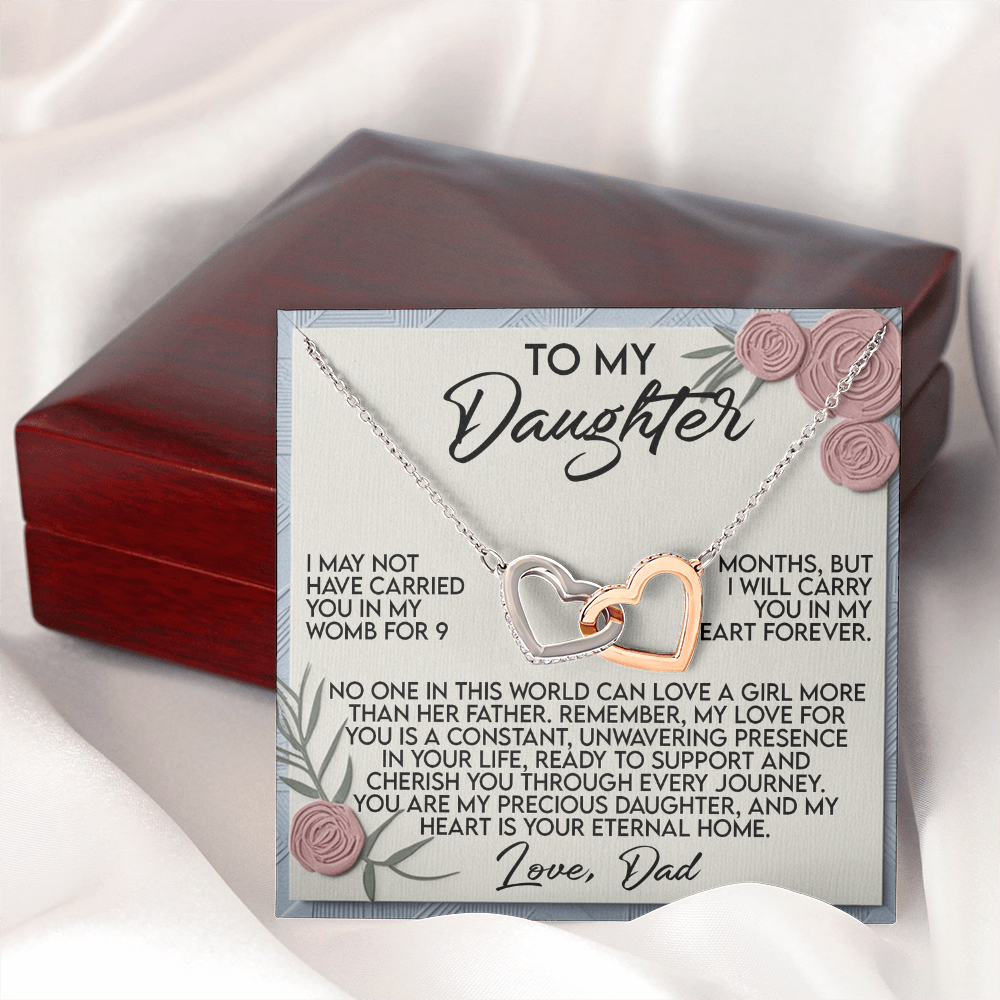 To My Daughter Necklace, Daughter Necklace From Dad, To My Daughter Necklace From Dad, Dad To Daughter Necklace