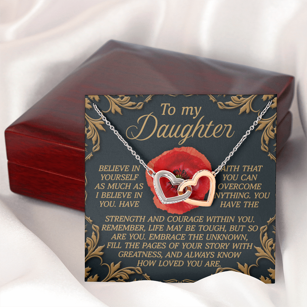 To My Daughter Necklace, Birthday Card For Adult Daughter, Adult Daughter Birthday Gifts, Bonus Daughter Gifts Unique