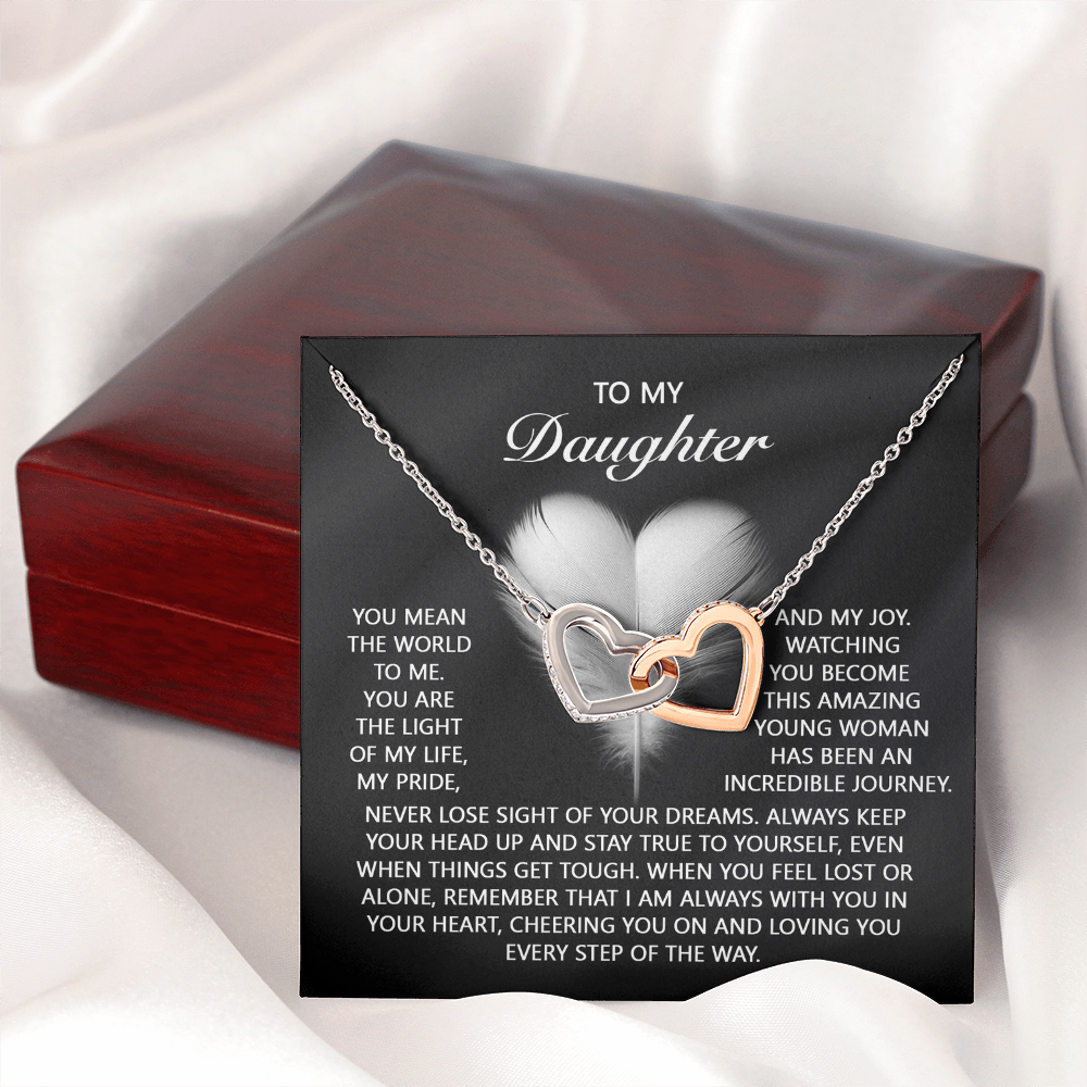 To My Daughter Necklace, To My Daughter From Dad, Birthday Gift For Adult Daughter, Daughter Necklace From Mom And Dad