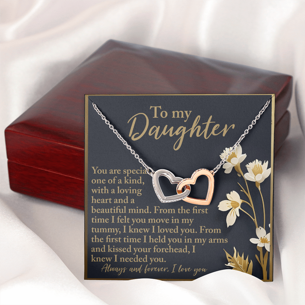To My Daughter Necklace, Valentines For Adult Daughter, To Our Daughter Gifts From Parents, Daddy Necklace For Daughter