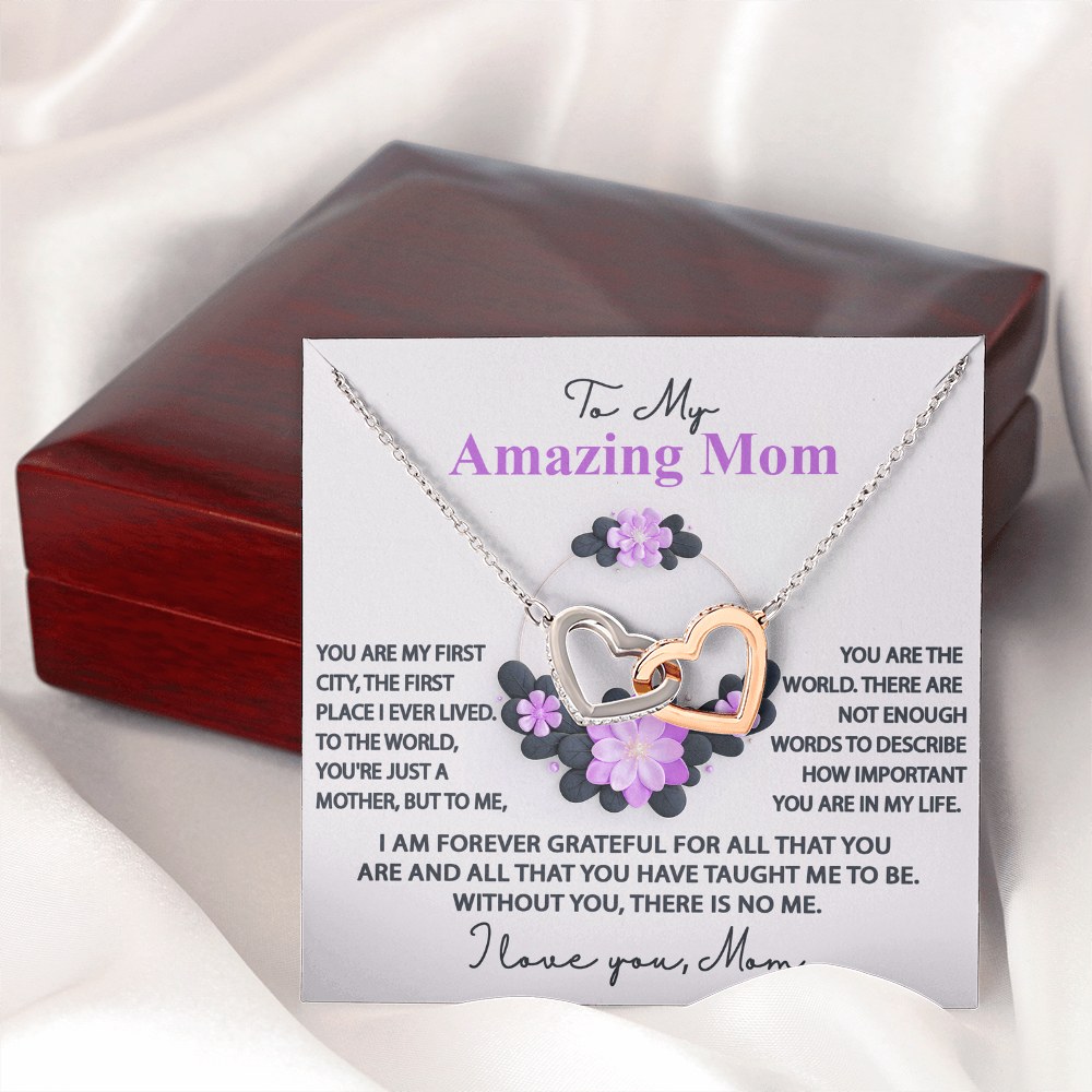 To My Amazing Mama Necklace, Mothers Day Necklace From Son, Christma Mom From Daughter, Gift My Mom Birthday, Mother Day Gift Mom Jewelry