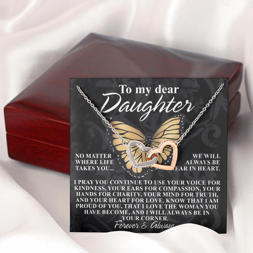 To My Dear Daughter Necklace, Necklace For Daughter From Mom, Graduation Gift For Daughter, Necklace For My Daughter