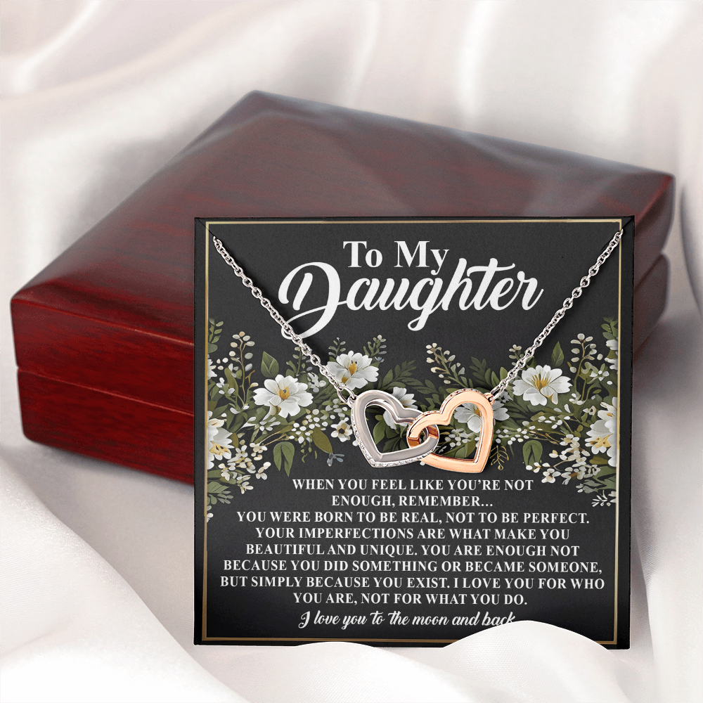 To My Daughter Necklace, Daughter Necklace From Mom And Dad, Dad To Daughter Necklace, Daughter Necklace From Mom And Dad