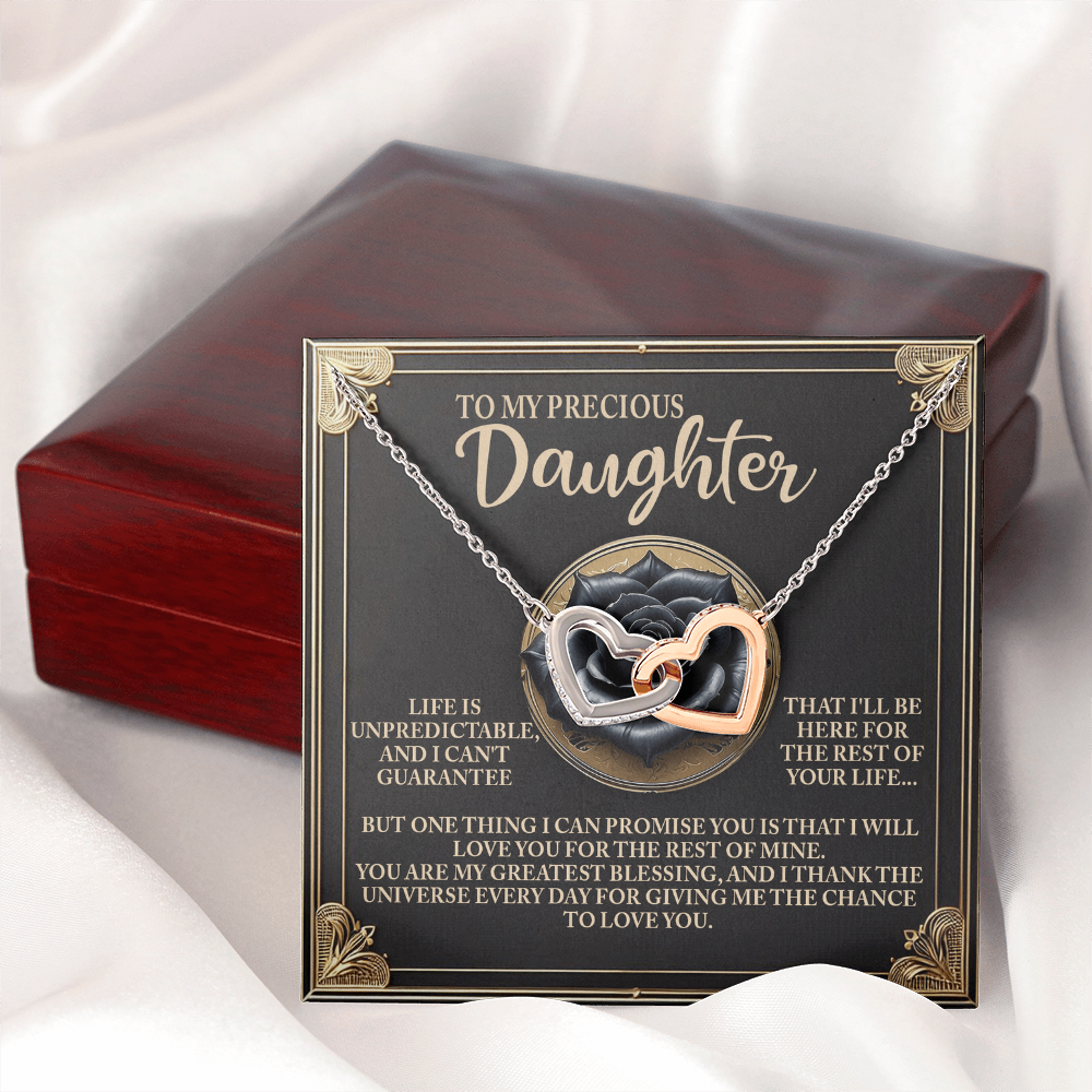 To My Precious Daughter Necklace, Necklaces For Daughter From Dad, For My Daughter Necklace, Necklaces From Dad To Daughter