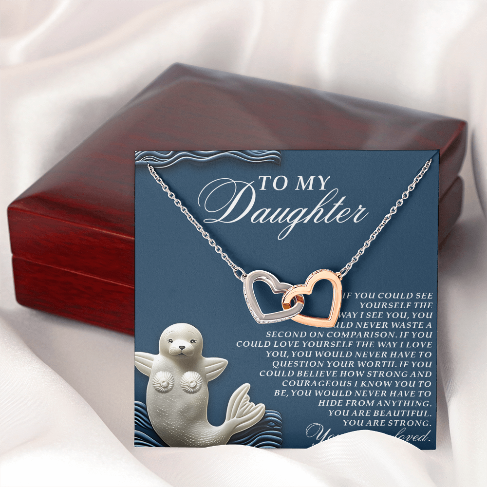 To My Daughter Necklace, Daughter Necklace From Dad, Birthday Gifts For Adult Daughter, Daughter Jewelry From Mom