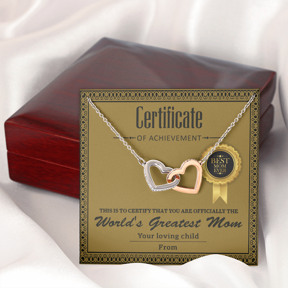 World's Greatest Mom Necklace, To My Mom Necklace From Your Loving Child, Christmas Gifts For Mom Spanish, Mom Gift Christma Jewelry