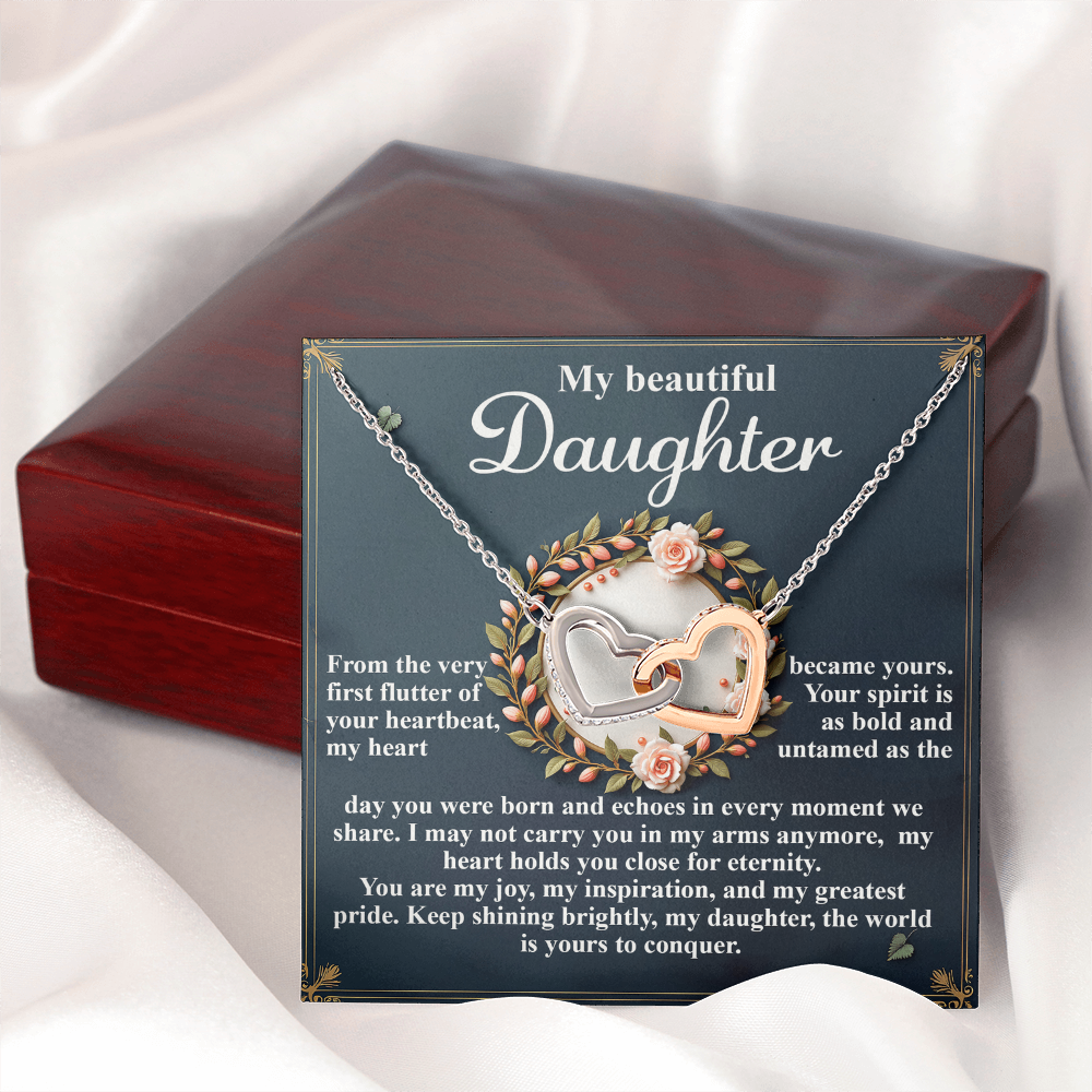 My Beautiful Daughter Necklace, My Daughter Gifts From Dad, Gifts For Daughter From Mom, Mom And Daughter Necklaces