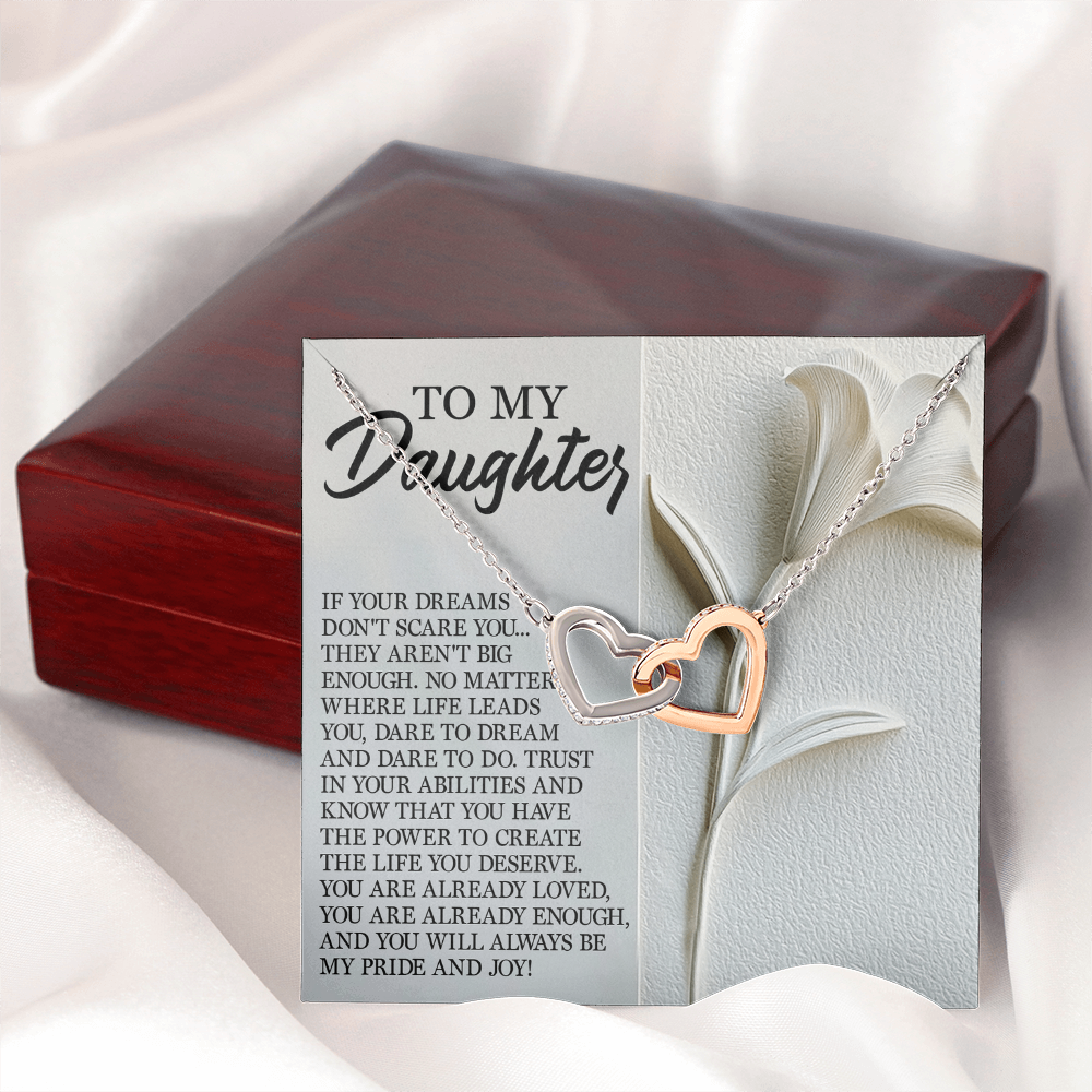 To My Daughter Necklace, Necklace For Daughter From Mom, Graduation Gift For Daughter, Necklace For My Daughter
