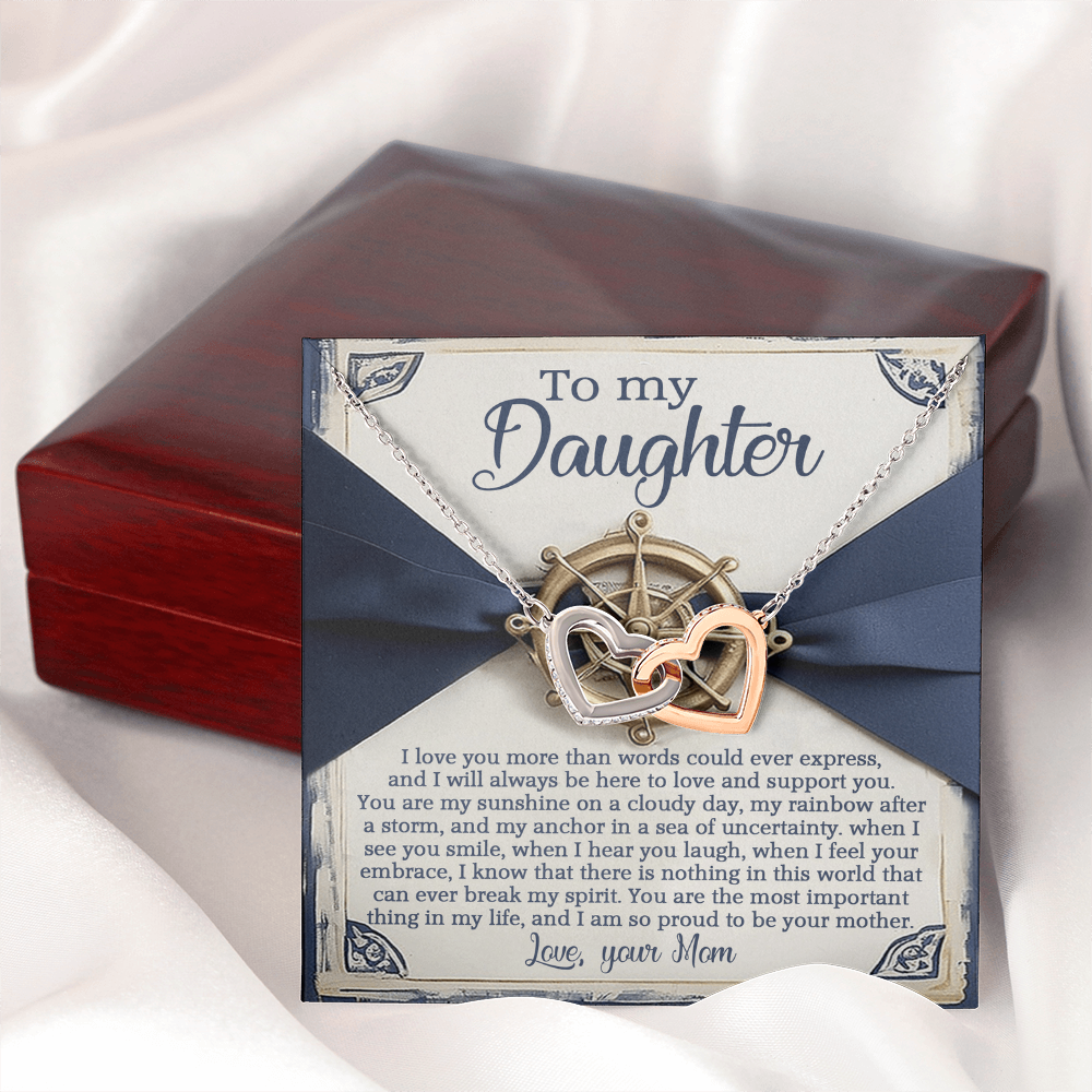 To My Daughter Necklace, For My Daughter From Mom, Mother Day Gifts For Daughters Adult, Mothers Day Giftfrom Daughter