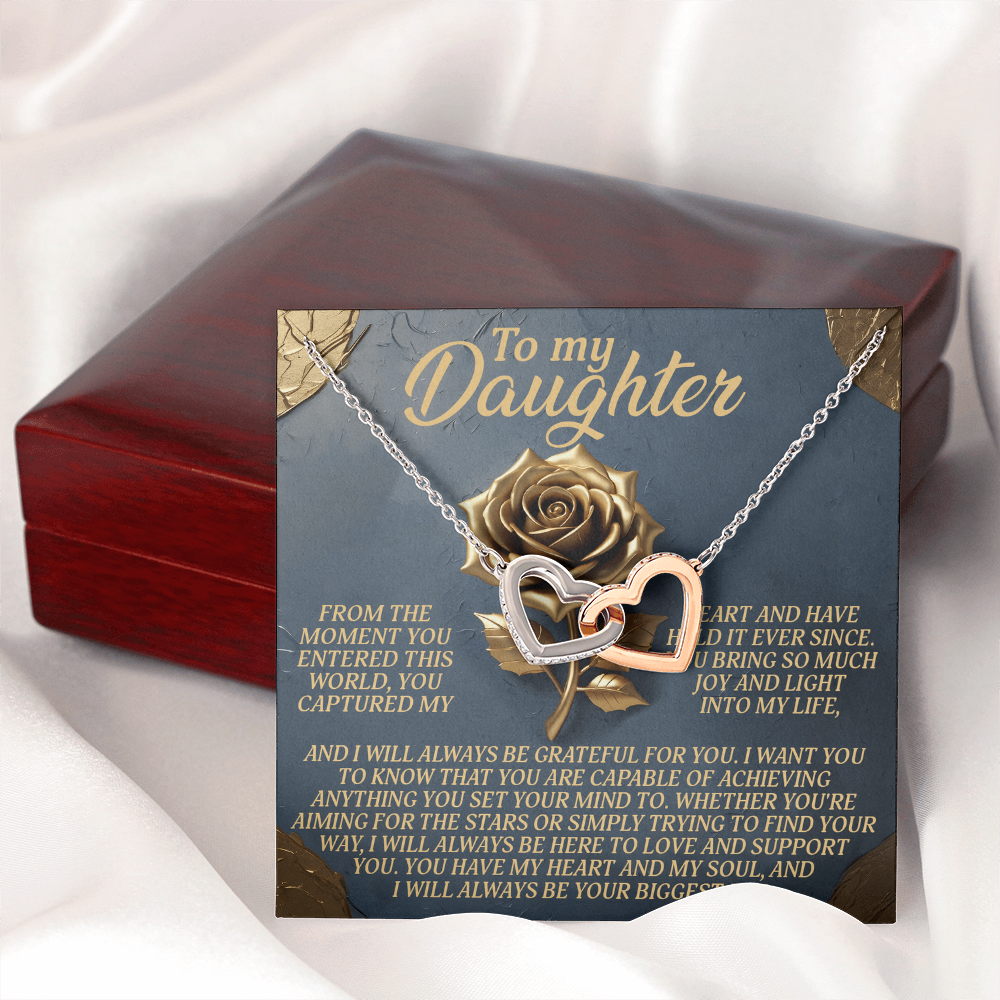 To My Daughter Necklace, To My Bonus Daughter Necklace, Daughter Valentines Gifts From Dad, Gift For My Daughter From Dad