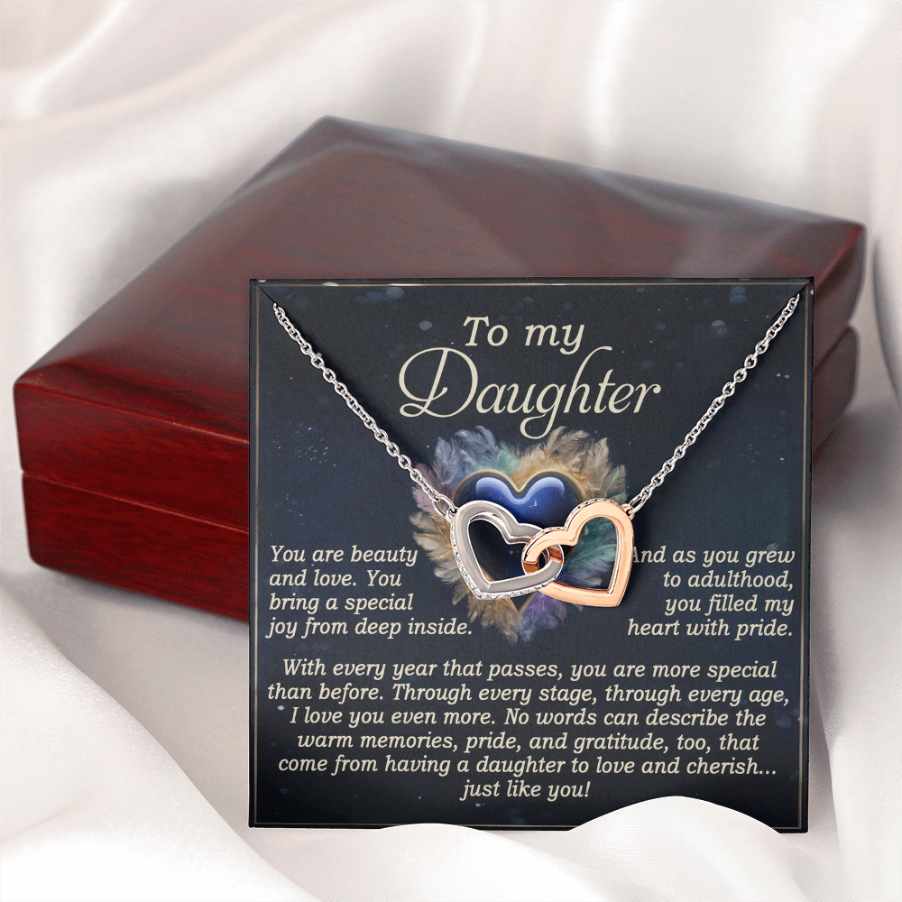 To My Daughter Necklace, For My Daughter From Dad, Daughter Gift From Dad, Daughter Necklaces From Mom