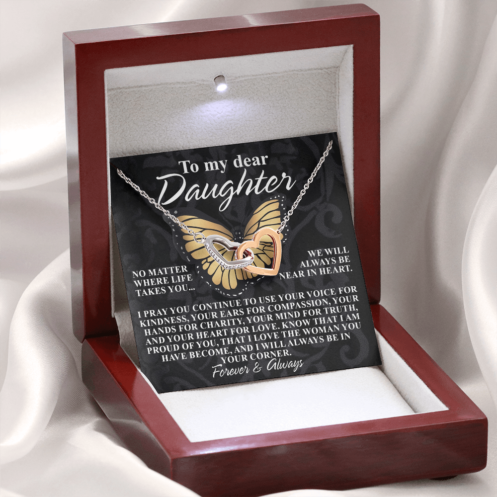 To My Dear Daughter Necklace, Necklace For Daughter From Mom, Graduation Gift For Daughter, Necklace For My Daughter