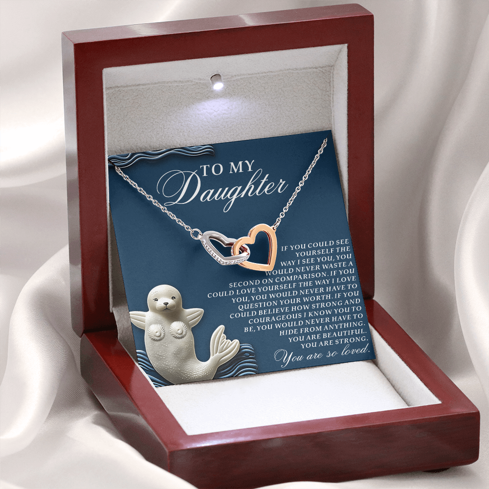 To My Daughter Necklace, Daughter Necklace From Dad, Birthday Gifts For Adult Daughter, Daughter Jewelry From Mom