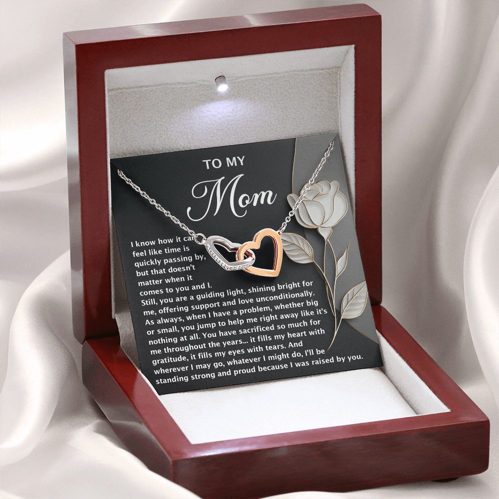 To My Mom Necklace, Message Card Birthday Necklace, Mom Gift Sterling Silver Necklace, Mothers Day Necklace Mom