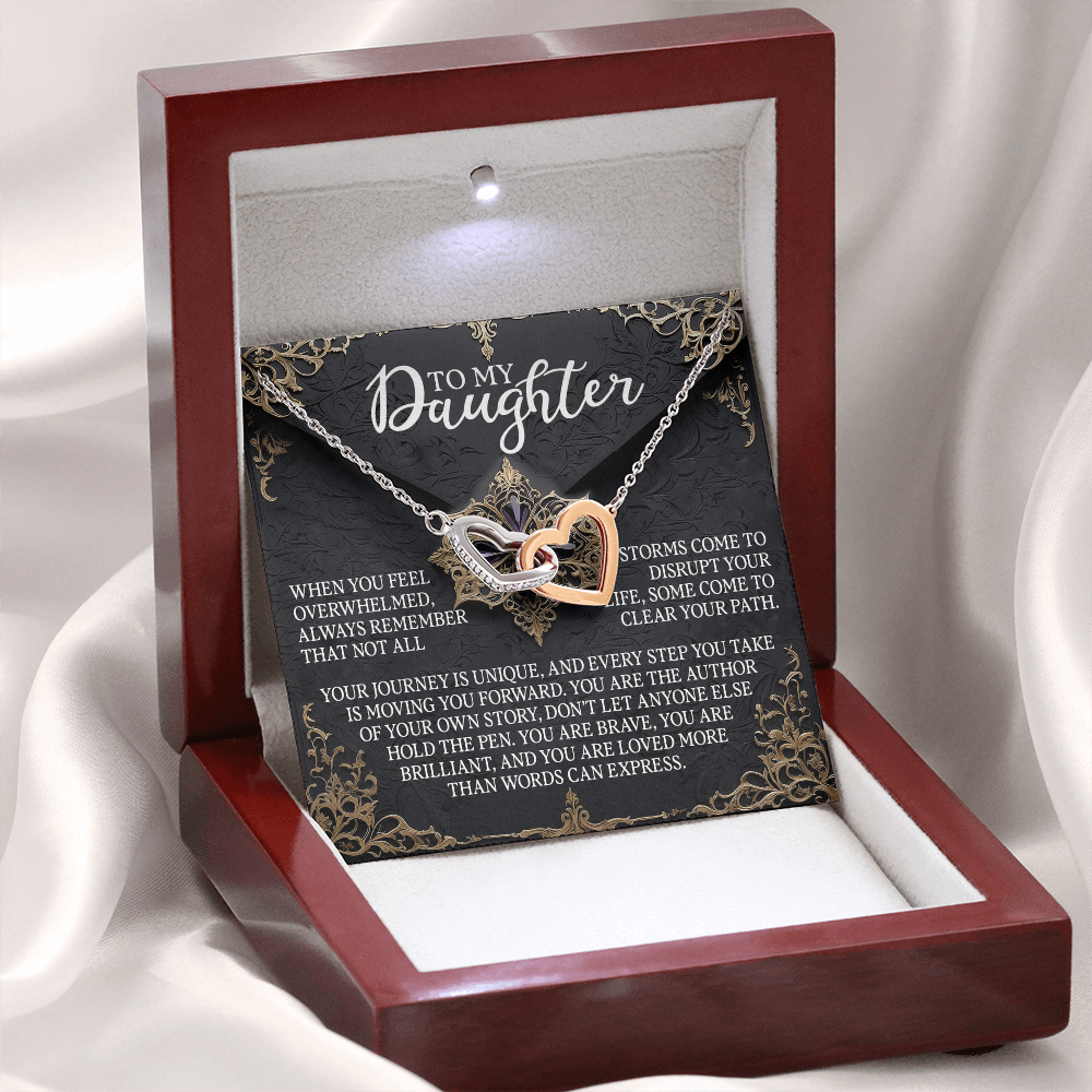 To My Daughter Necklace, For My Daughter From Dad, Daughter Gift From Dad, Daughter Necklaces From Mom