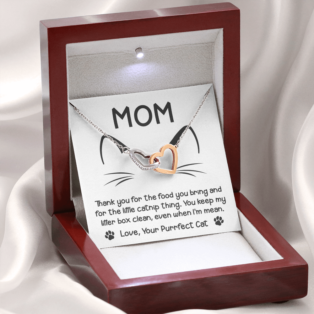 To My Mom Necklace, Message Card Necklace Gift To Mom, Gifts For Your Mom From Daughter, Gifts For Moms From Daughters