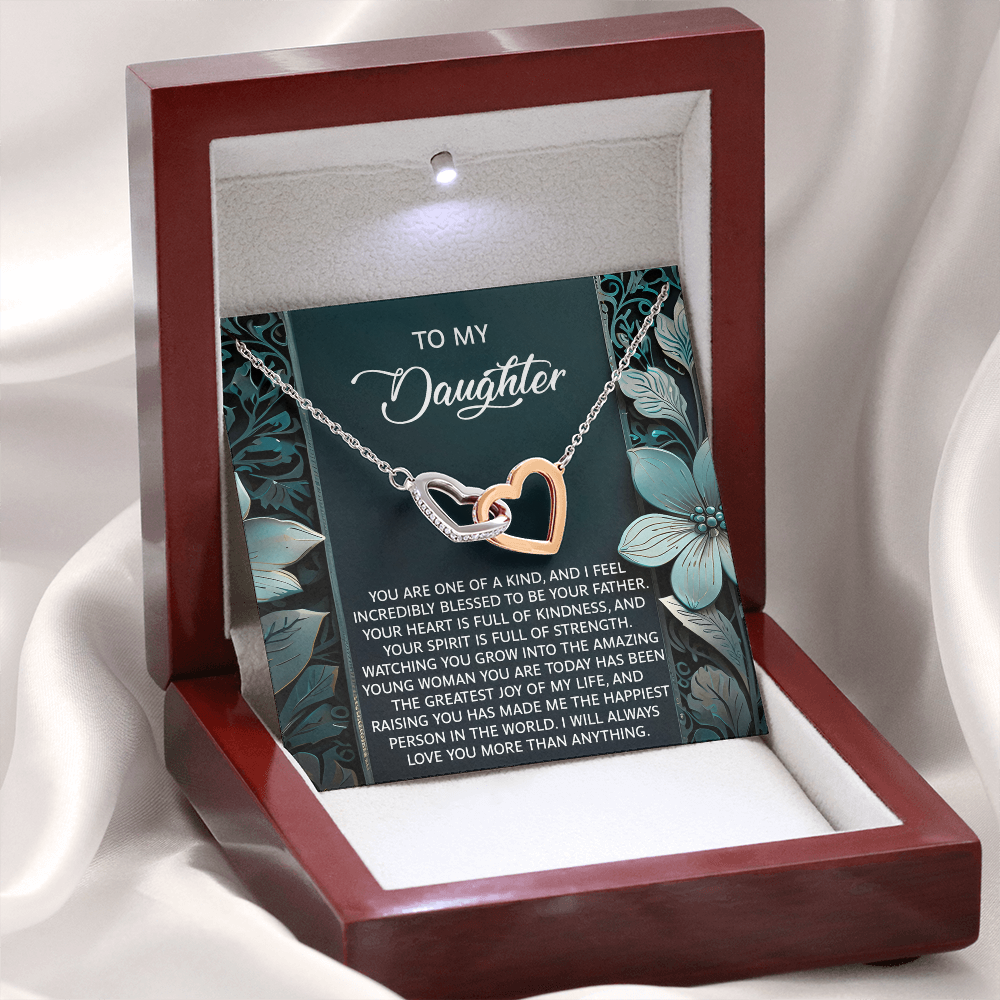 To My Daughter Necklace, Dad And Daughter Necklaces, Daughter Birthday Gifts From Mom, For My Daughter From Dad