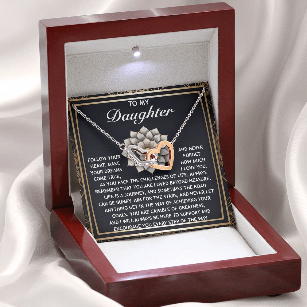 To My Daughter Necklace, Daughter Necklace From Mom, Birthday Gifts For Adult Daughter, Necklaces For Daughter From Dad