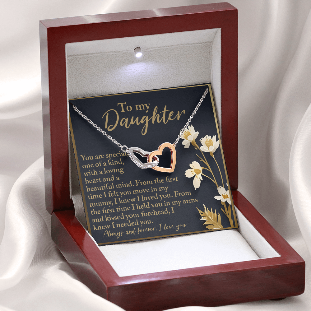 To My Daughter Necklace, Valentines For Adult Daughter, To Our Daughter Gifts From Parents, Daddy Necklace For Daughter