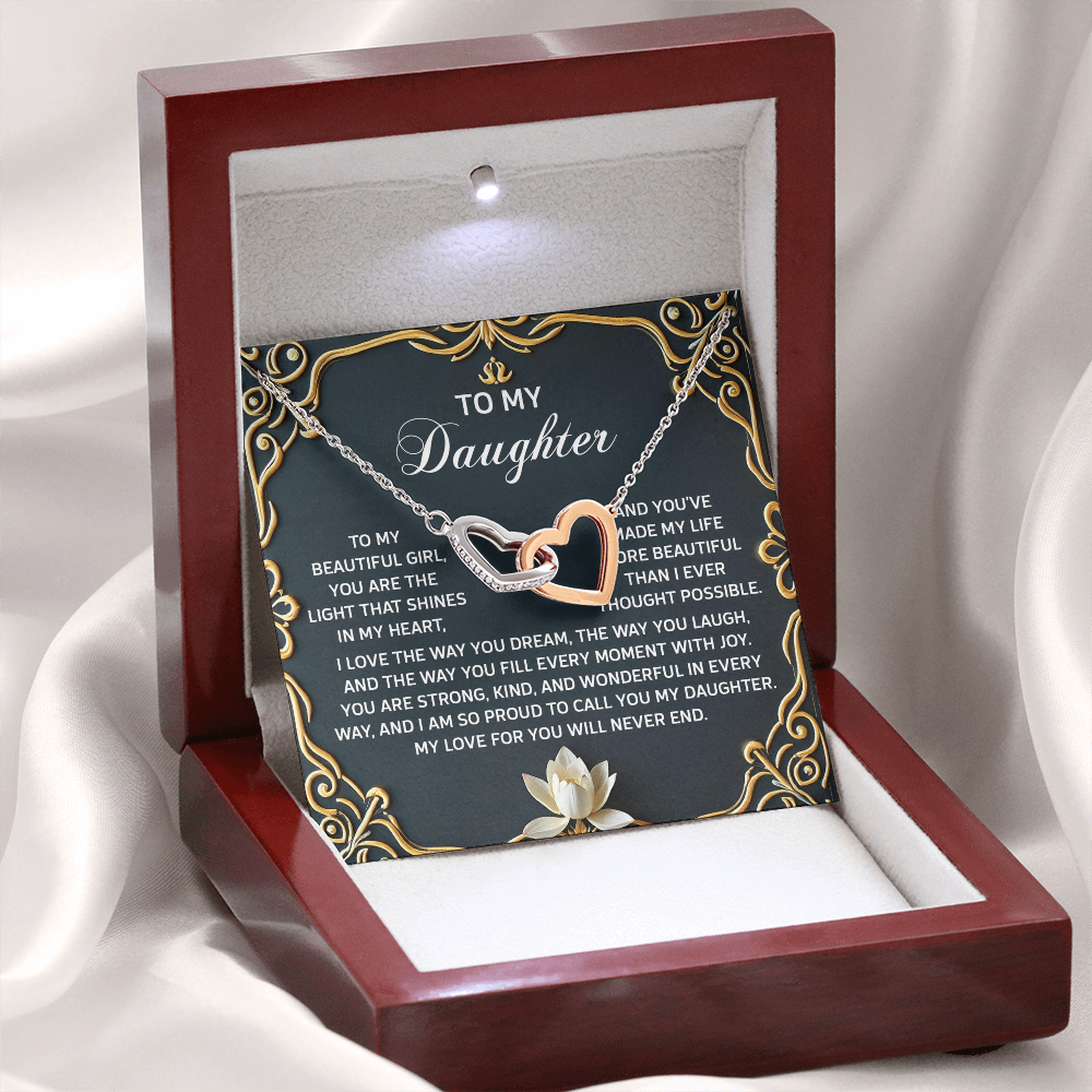 To My Daughter Necklace, Jewelry For Daughter From Mom, Graduation Gift For Daughter, To My Daughter Necklace From Mom