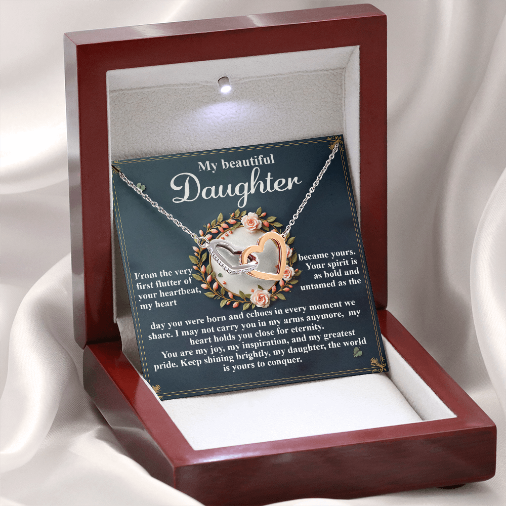 My Beautiful Daughter Necklace, My Daughter Gifts From Dad, Gifts For Daughter From Mom, Mom And Daughter Necklaces
