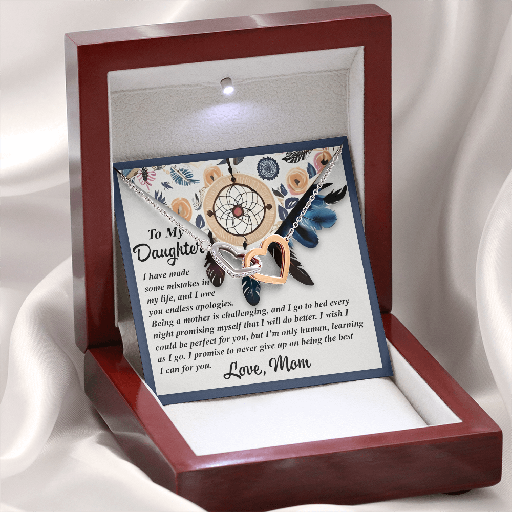 To My Daughter Necklace, Mother And Daughter Necklace, Gifts For Daughter Adult, Jewelry For Daughter From Dad