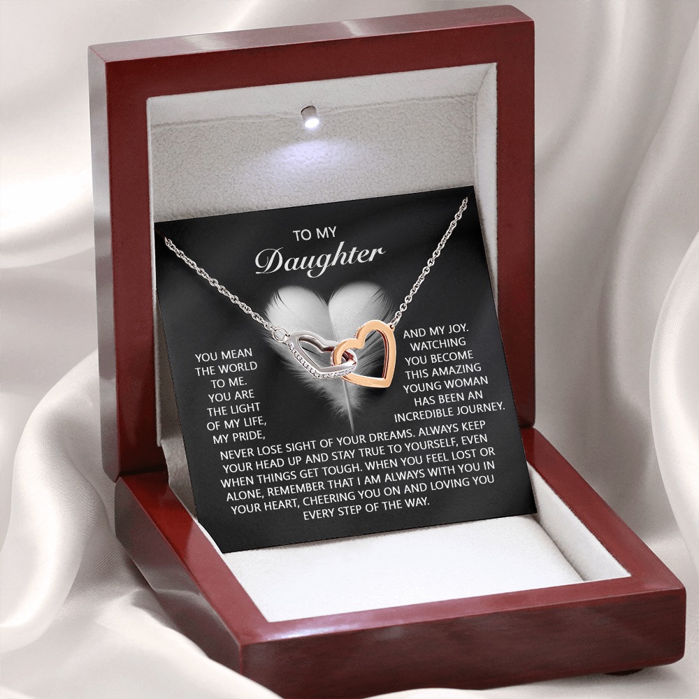 To My Daughter Necklace, To My Daughter From Dad, Birthday Gift For Adult Daughter, Daughter Necklace From Mom And Dad