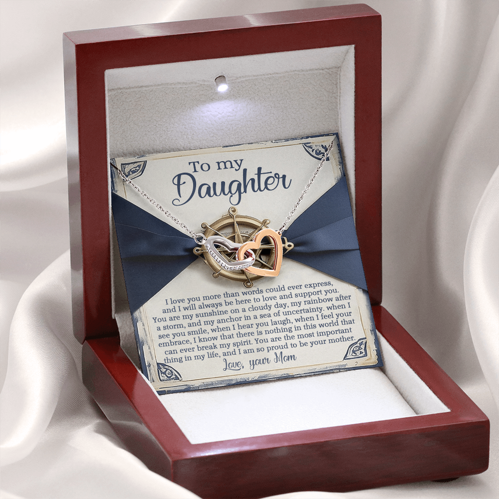 To My Daughter Necklace, For My Daughter From Mom, Mother Day Gifts For Daughters Adult, Mothers Day Giftfrom Daughter