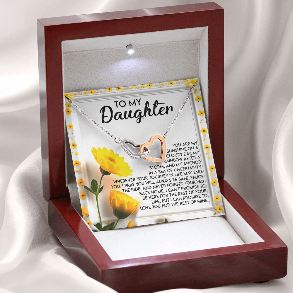 To My Daughter Necklace, Valentine Gift For Daughter From Mom And Dad, Matching Necklaces For Mom And Daughter, To My Beautiful Daughter