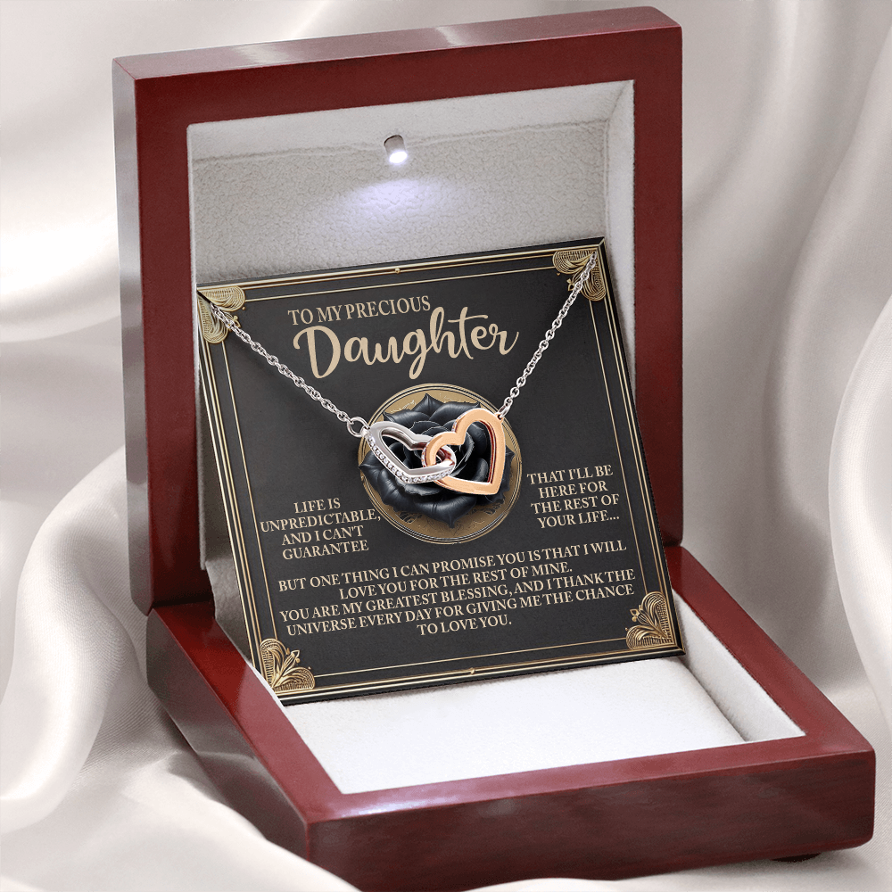 To My Precious Daughter Necklace, Necklaces For Daughter From Dad, For My Daughter Necklace, Necklaces From Dad To Daughter