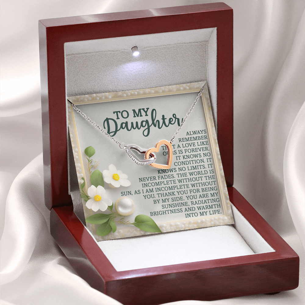 To My Daughter Necklace, Necklace For Daughter From Dad, Gifts From Mom To Daughter, Necklace For Daughter From Mom