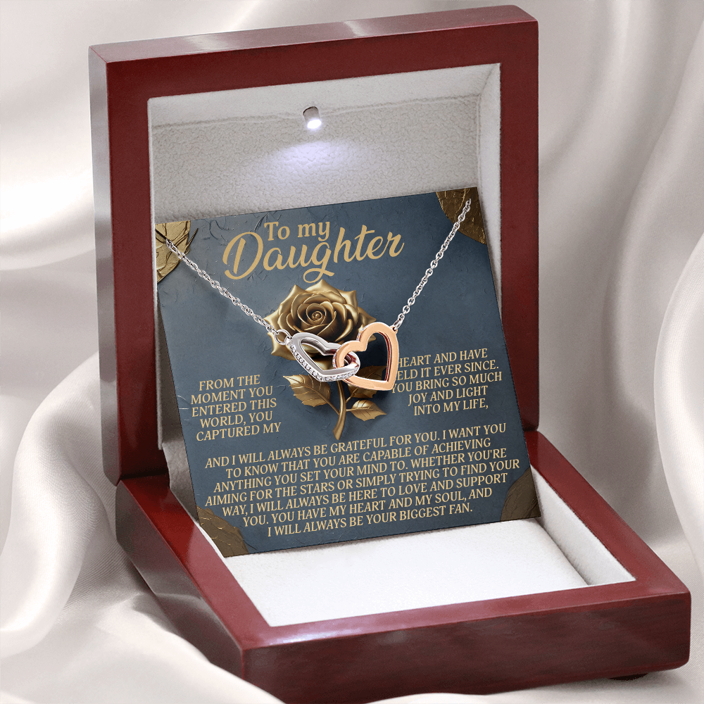 To My Daughter Necklace, To My Bonus Daughter Necklace, Daughter Valentines Gifts From Dad, Gift For My Daughter From Dad
