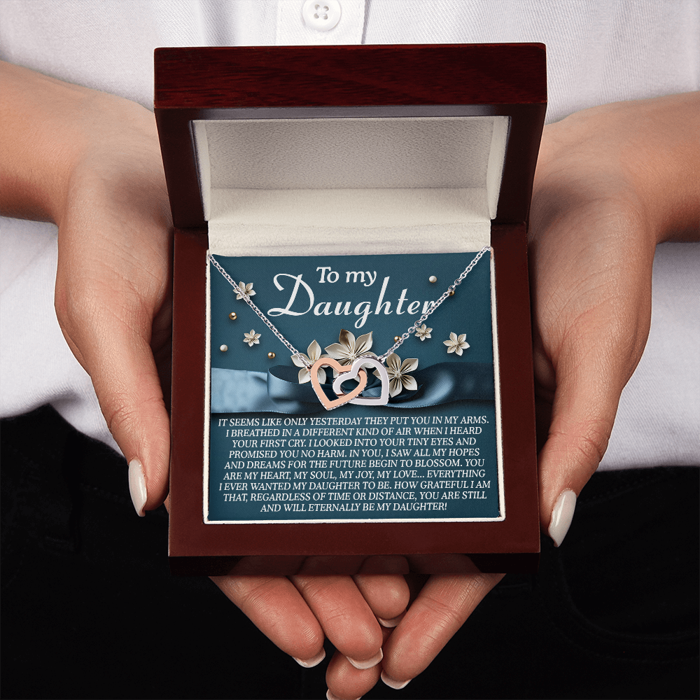 To My Daughter Necklace, Mommy And Daughter Necklace, Necklaces From Dad To Daughter, Father Daughter Gifts Necklace
