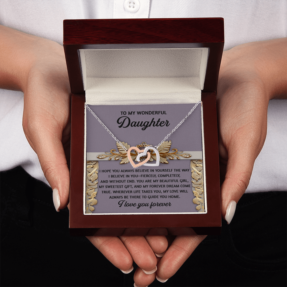To My Wonderful Daughter Necklace, Matching Necklaces For Mom And Daughter, Gifts For Adult Daughter, Gifts For Adult Daughter From Mom