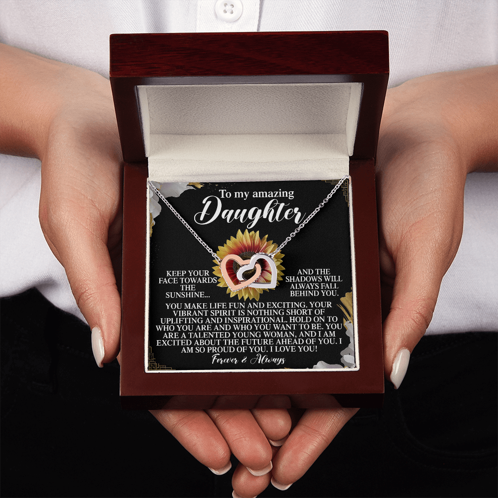 To My Amazing Daughter Necklace, Daughter Necklaces From Mom, Daughter Birthday Gifts From Mom, Daughter Necklace From Mom And Dad