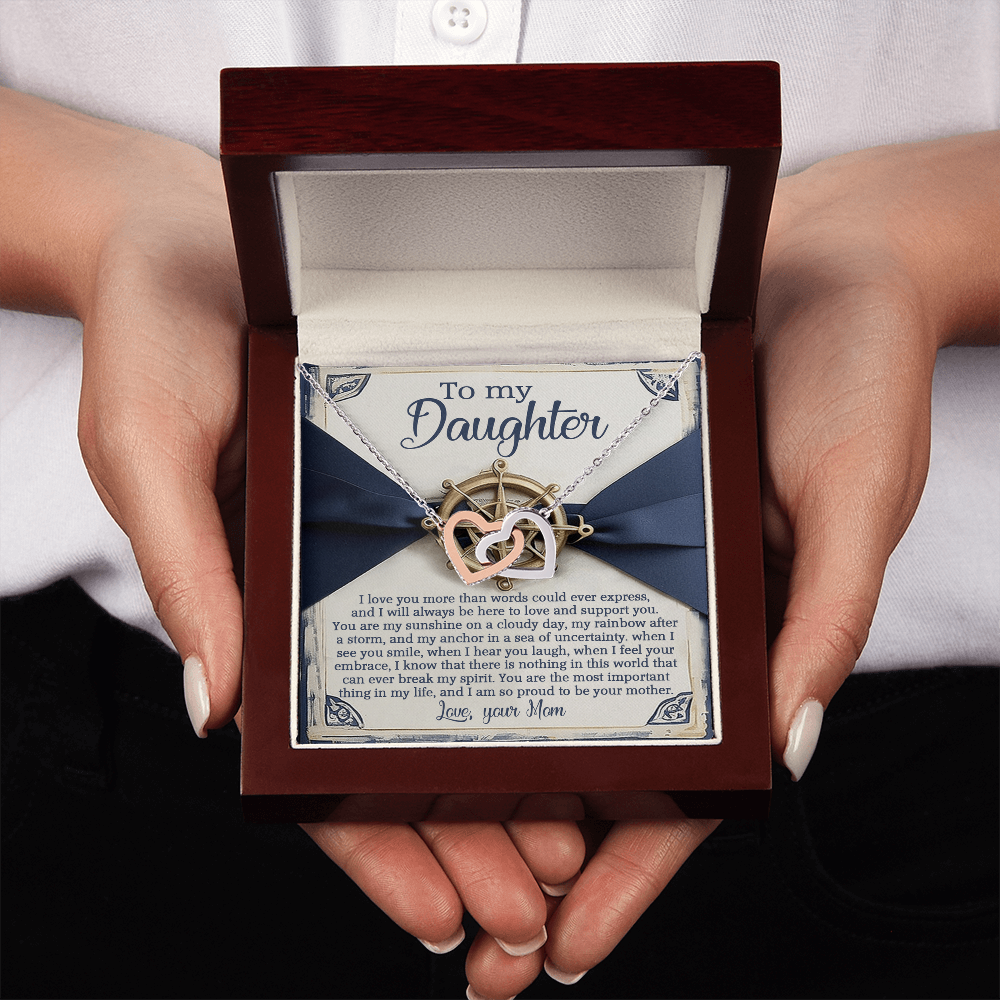To My Daughter Necklace, For My Daughter From Mom, Mother Day Gifts For Daughters Adult, Mothers Day Giftfrom Daughter
