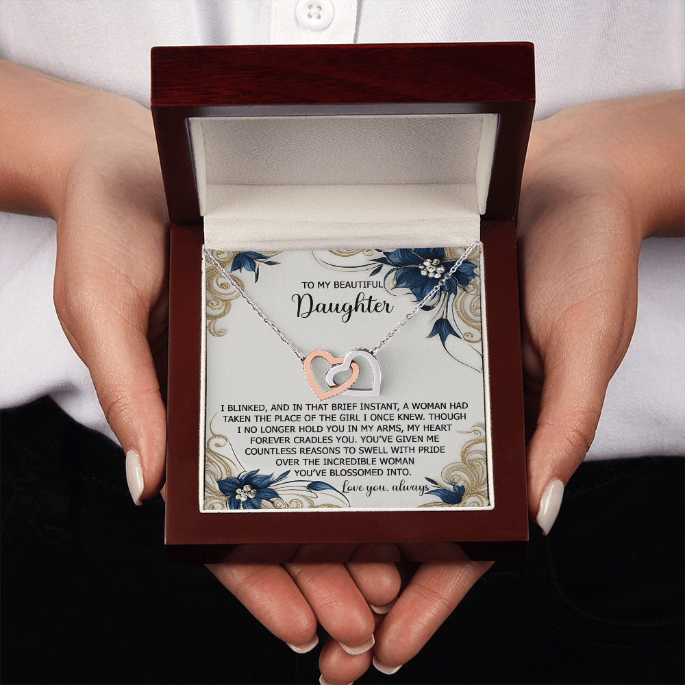 To My Beautiful Daughter Necklace, Necklace For Daughter From Mom, Gifts From Mom To Daughter, To My Daughter Necklace From Dad